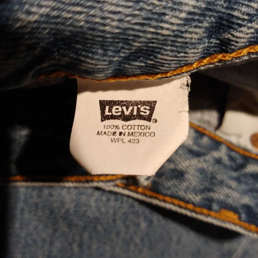 Levi's 501 Straight Leg Button Fly Denim Jeans 34x34